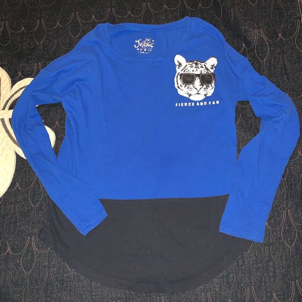 Justice Long Sleeve Shirt, size 10